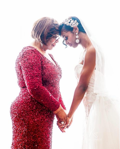 Black Wedding Moment Of The Day: This Mother-Daughter Bridal Moment Is Everything
